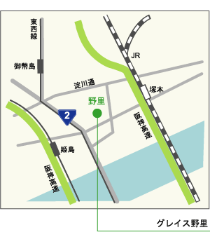 大阪市西淀川区の物件地図
